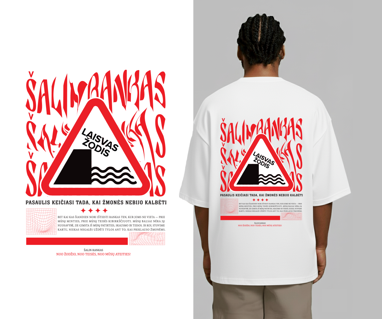 Megztinis su kapišonu "Laisvas Žodis"